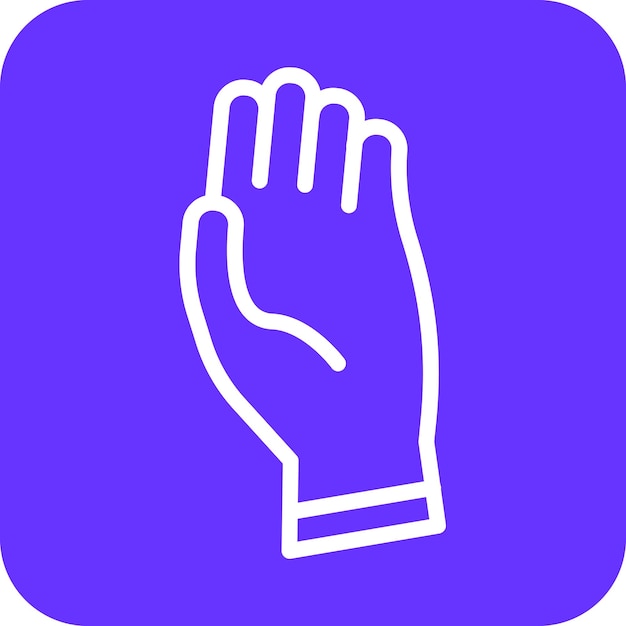 Estilo del icono de la mano del diseño vectorial