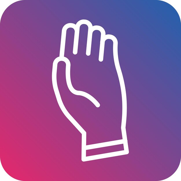 Estilo del icono de la mano del diseño vectorial