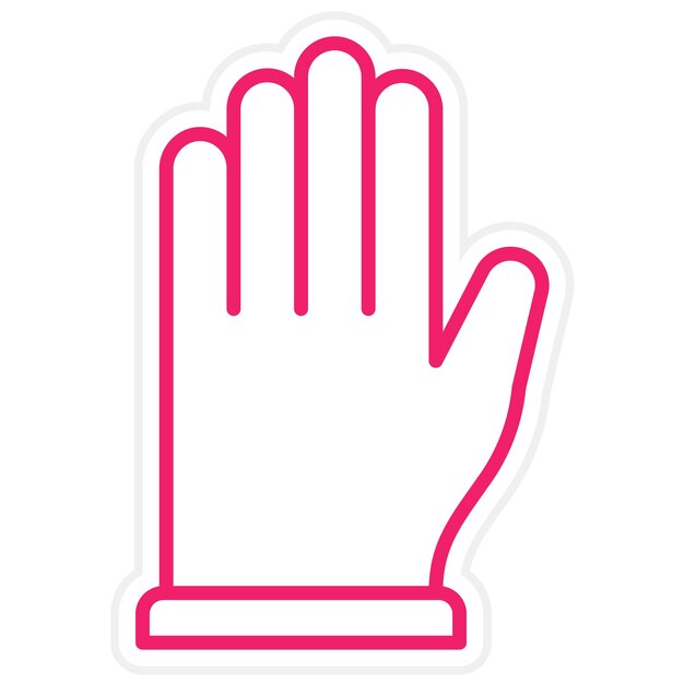 Estilo del icono de la mano del diseño vectorial