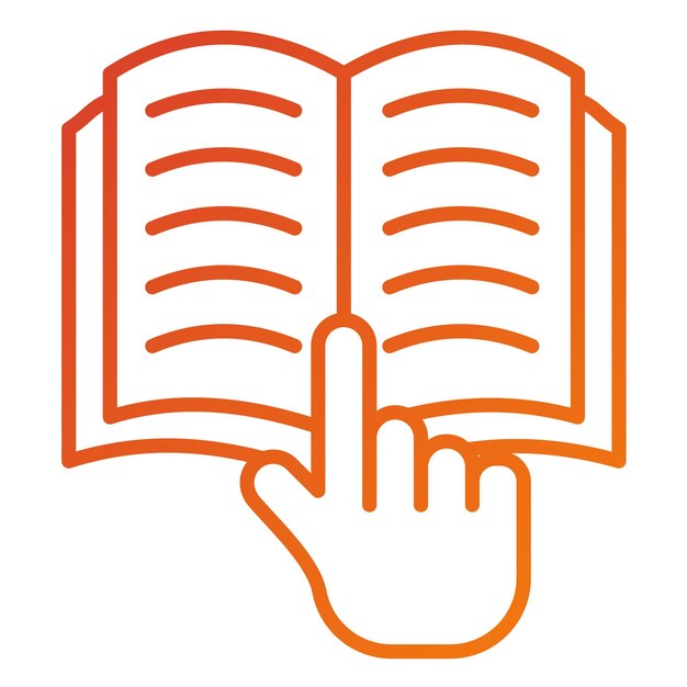 Estilo del icono de la mano de estudio