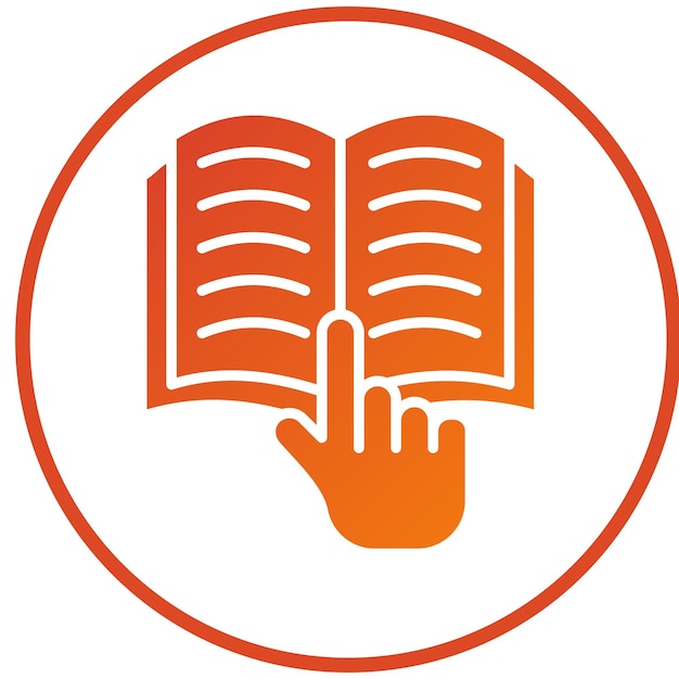 Estilo del icono de la mano de estudio