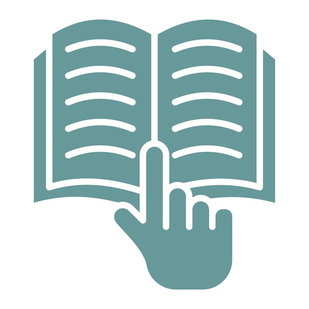 Estilo del icono de la mano de estudio