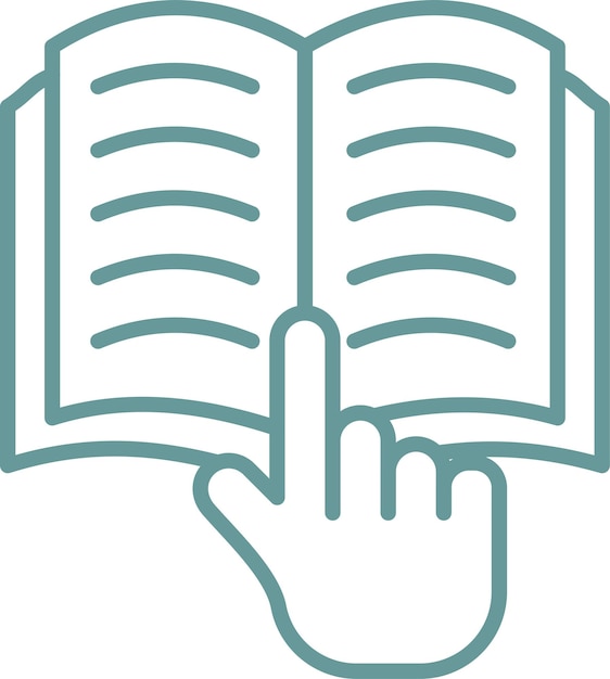 Estilo del icono de la mano de estudio