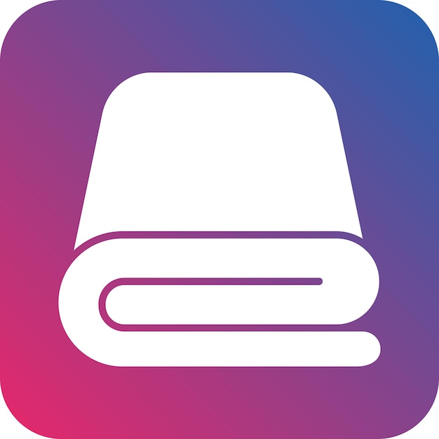 Estilo del icono de la manta de diseño vectorial