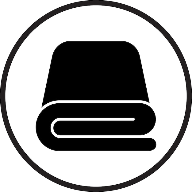 Estilo del icono de la manta de diseño vectorial