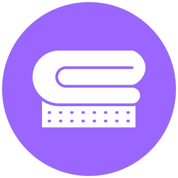 Estilo del icono de la manta de diseño vectorial