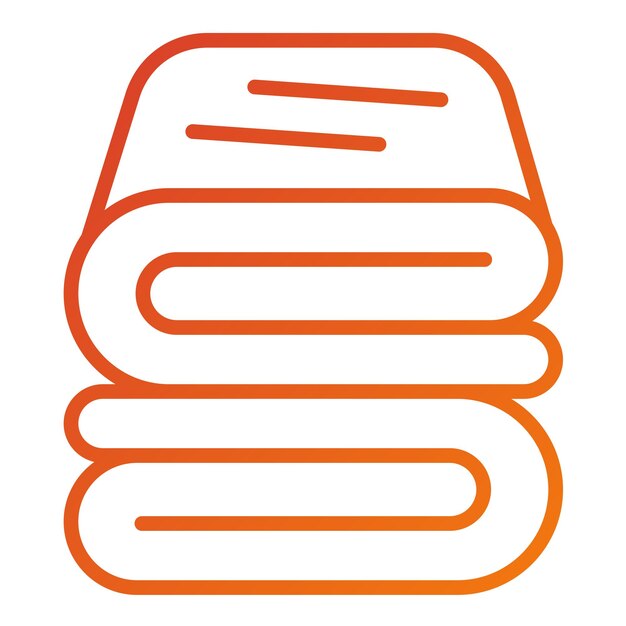 Estilo del icono de la manta de diseño vectorial