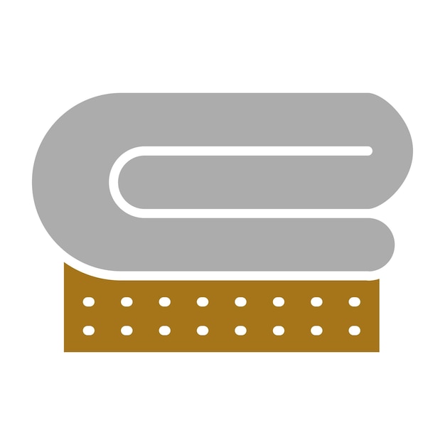 Estilo del icono de la manta de diseño vectorial