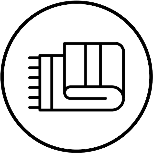 Estilo del icono de la manta de lana de diseño vectorial