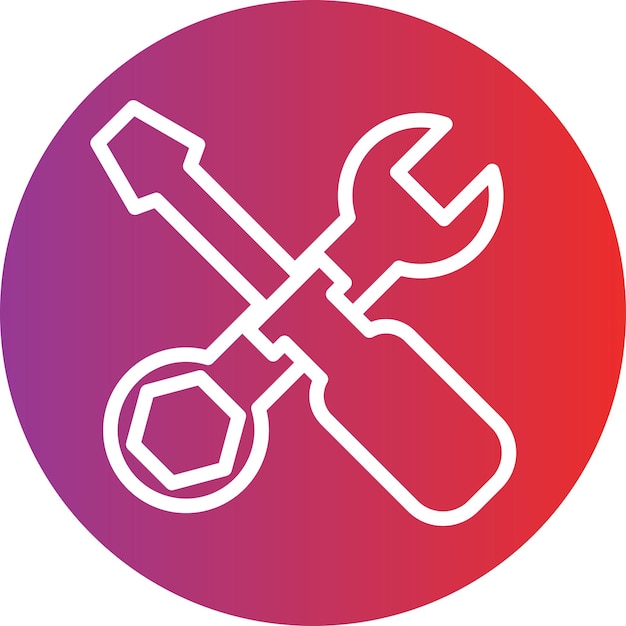 Estilo del icono de mantenimiento del diseño vectorial