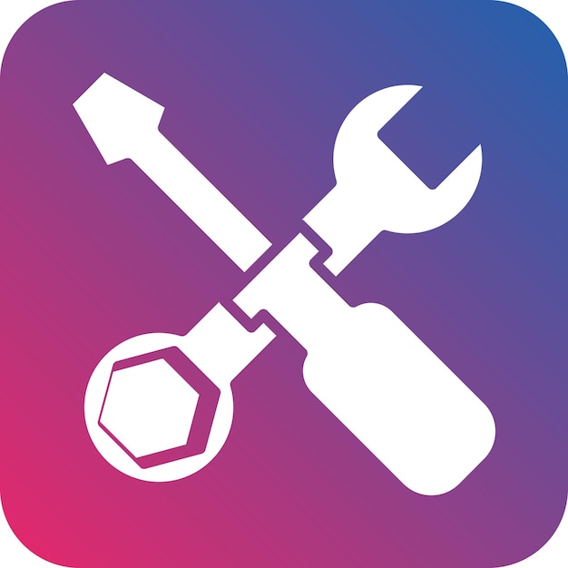 Estilo del icono de mantenimiento del diseño vectorial