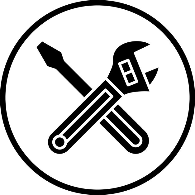 Estilo del icono de mantenimiento del diseño vectorial
