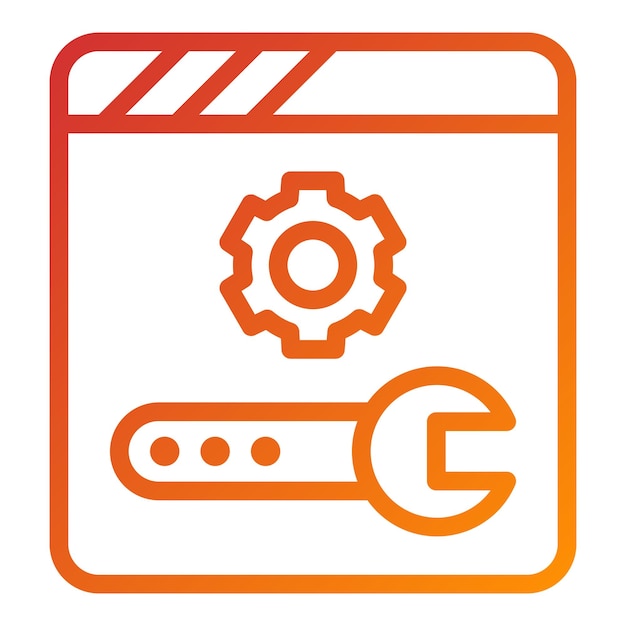 Estilo del icono de mantenimiento del diseño vectorial