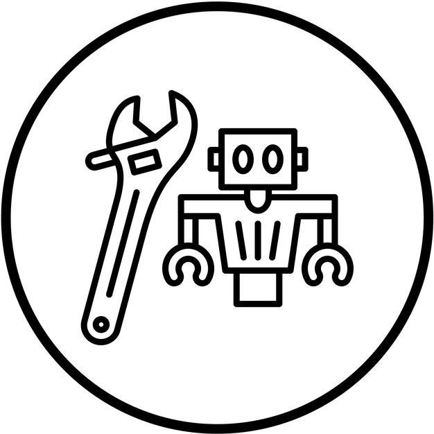 Estilo del icono de mantenimiento del diseño vectorial