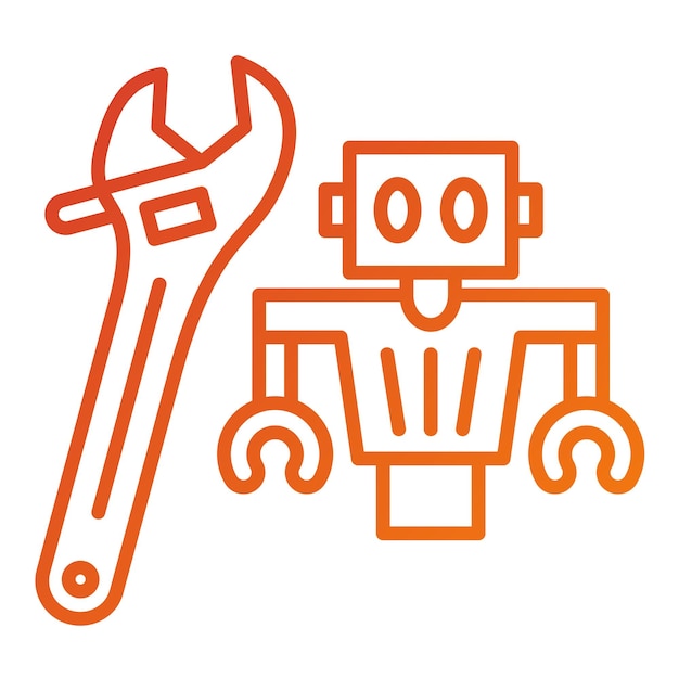 Estilo del icono de mantenimiento del diseño vectorial