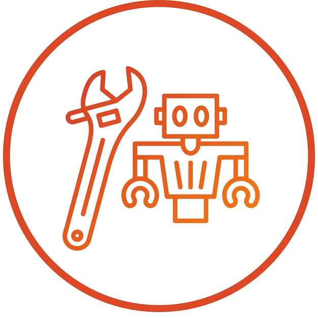 Estilo del icono de mantenimiento del diseño vectorial