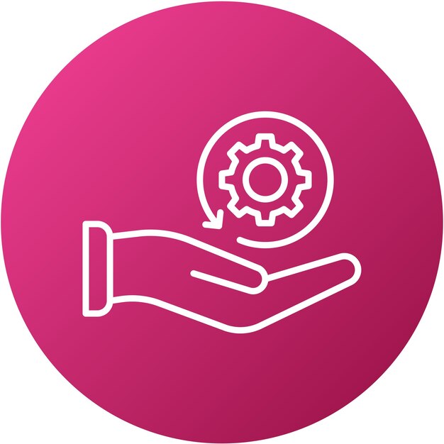 Estilo del icono de mantenimiento del diseño vectorial