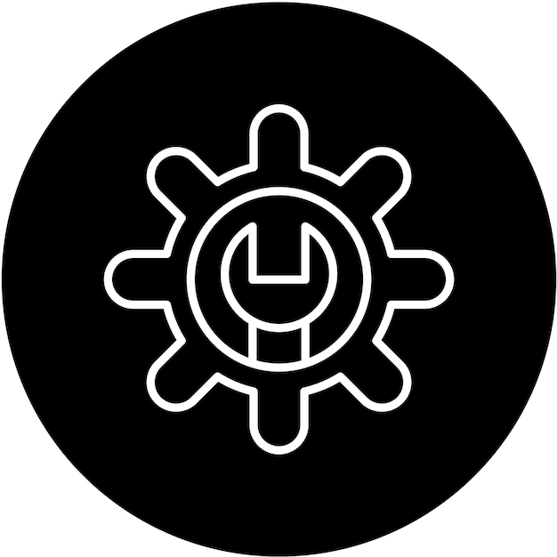 Estilo del icono de mantenimiento del diseño vectorial