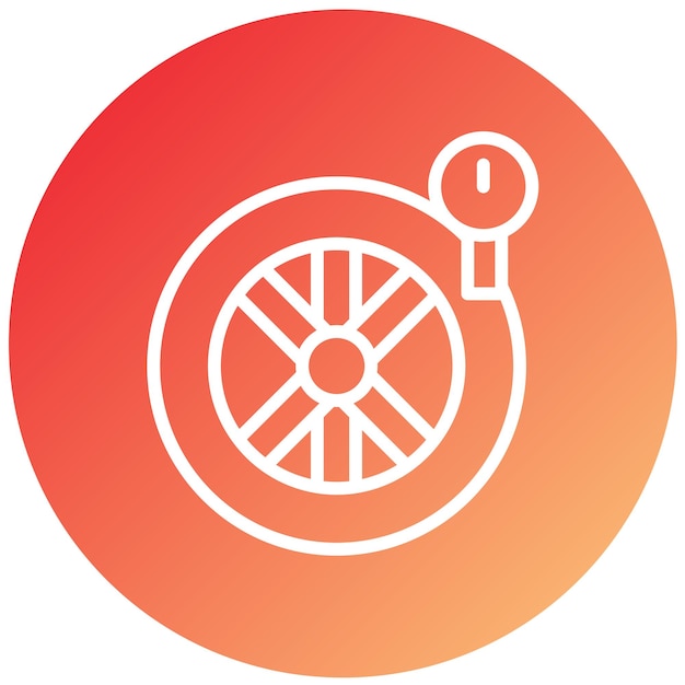 Estilo del icono de mantenimiento de neumáticos de diseño vectorial