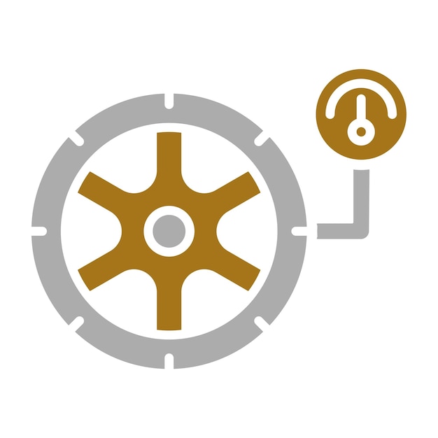 Estilo del icono de mantenimiento de neumáticos de diseño vectorial