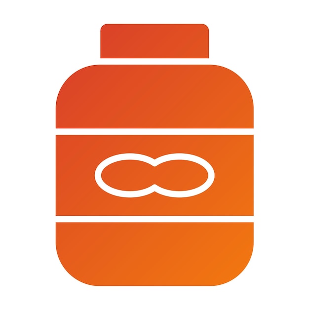 Estilo del icono de la mantequilla de maní