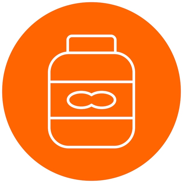 Estilo del icono de la mantequilla de maní