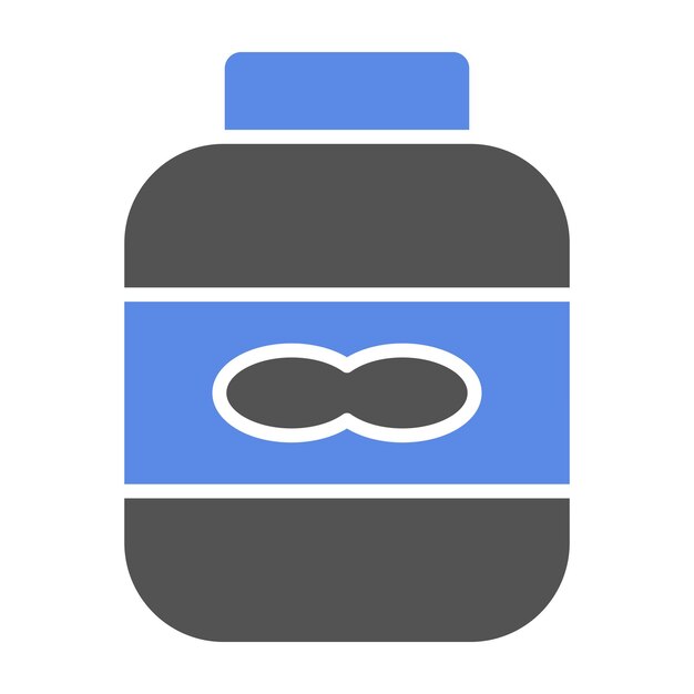 Estilo del icono de la mantequilla de maní