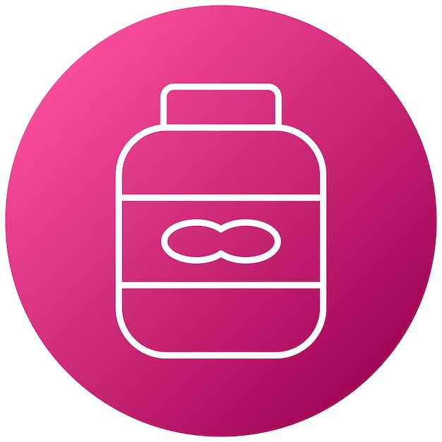Estilo del icono de la mantequilla de maní