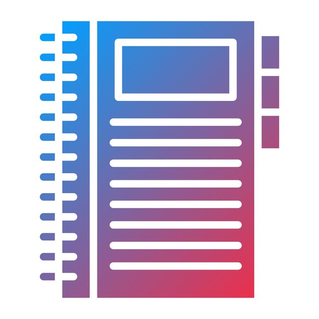 Estilo del icono del manual de diseño vectorial