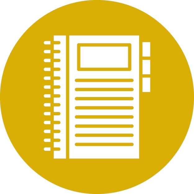 Estilo del icono del manual de diseño vectorial