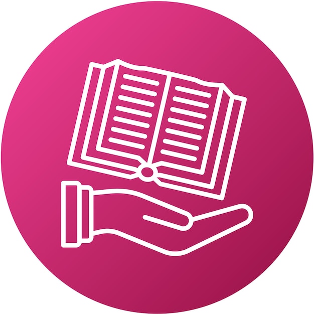 Estilo del icono del manual de diseño vectorial
