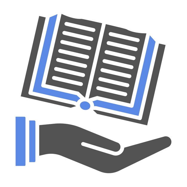 Estilo del icono del manual de diseño vectorial