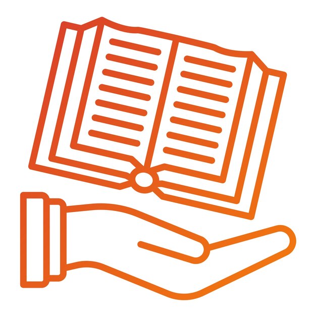 Estilo del icono del manual de diseño vectorial
