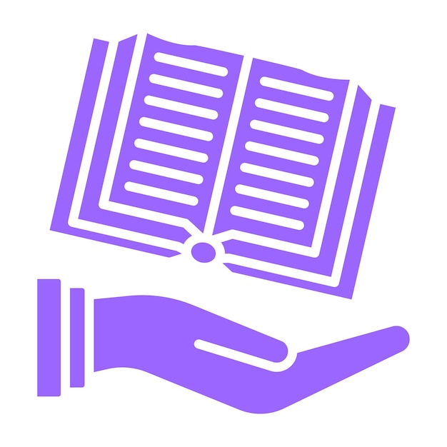 Estilo del icono del manual de diseño vectorial