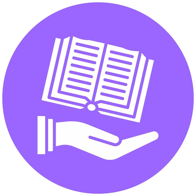 Estilo del icono del manual de diseño vectorial