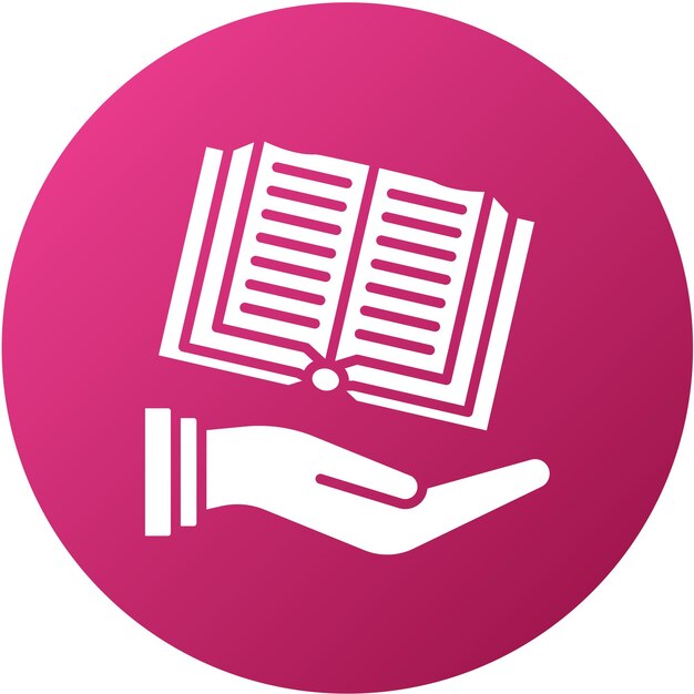 Estilo del icono del manual de diseño vectorial