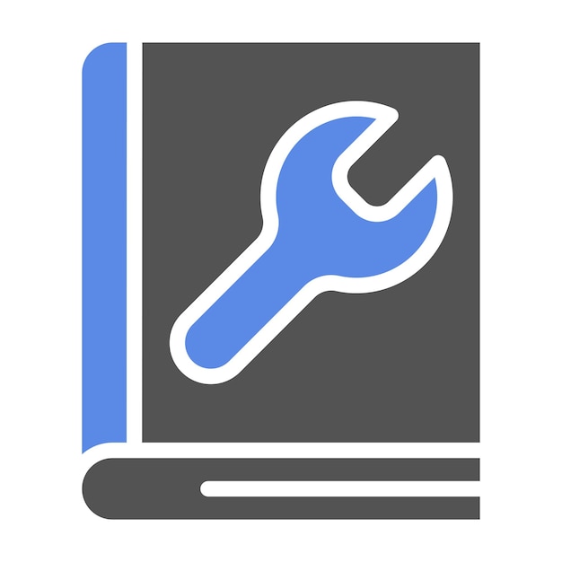 Estilo de icono del manual de usuario de diseño vectorial