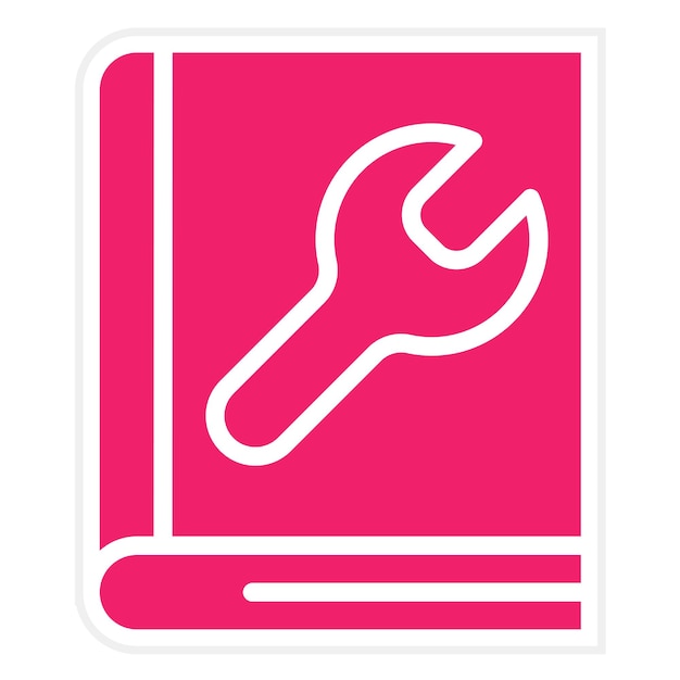 Estilo de icono del manual de usuario de diseño vectorial