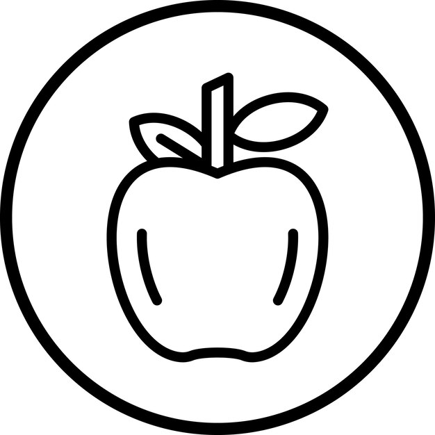 Estilo del icono de la manzana