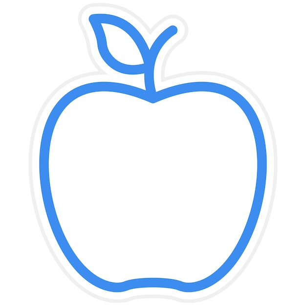 Vector estilo del icono de la manzana