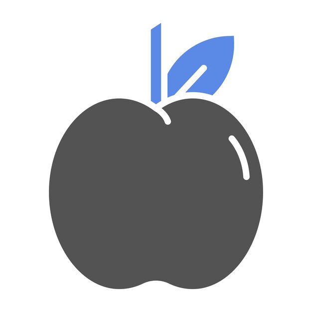 Vector estilo del icono de la manzana