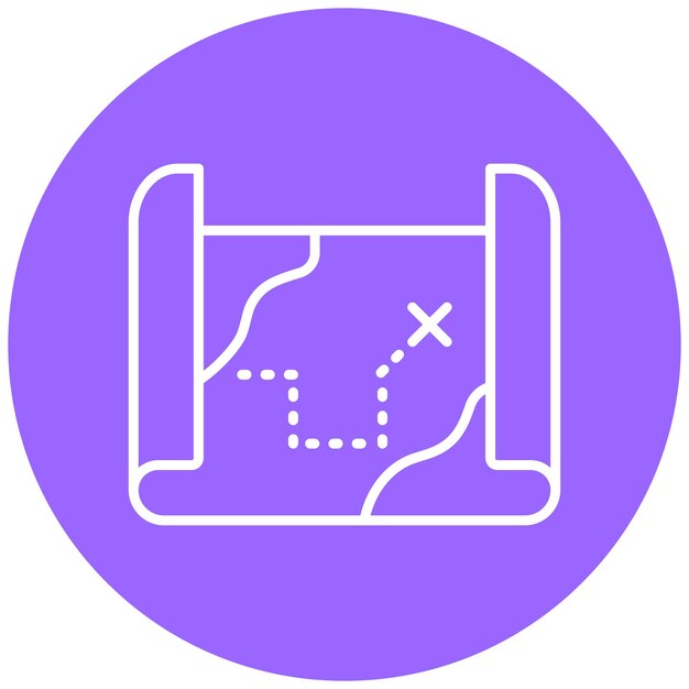 Estilo del icono del mapa pirata