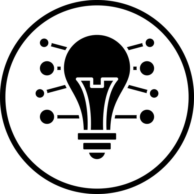 Estilo del icono de mapas mentales de diseño vectorial