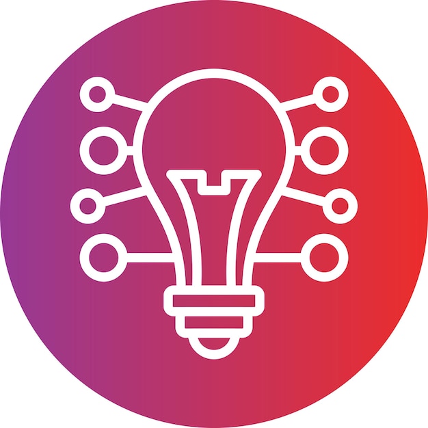Estilo del icono de mapas mentales de diseño vectorial