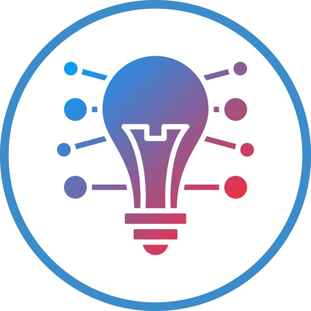 Estilo del icono de mapas mentales de diseño vectorial
