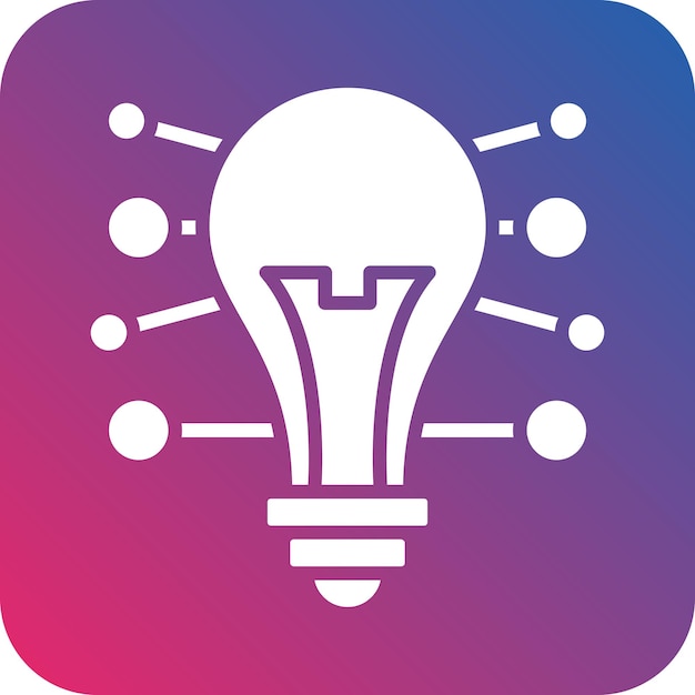 Estilo del icono de mapas mentales de diseño vectorial