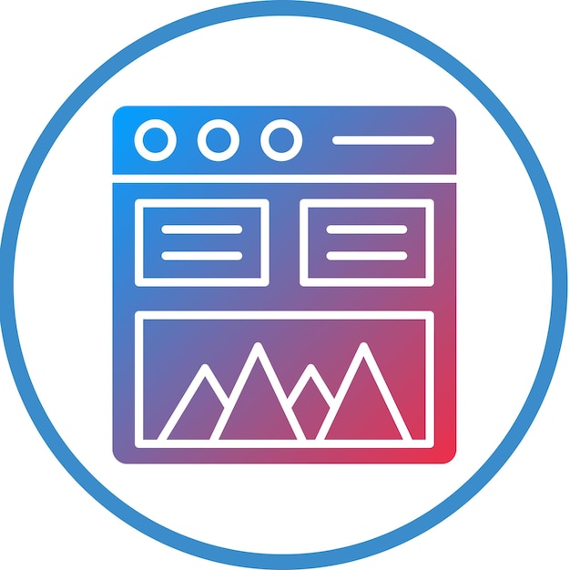Estilo del icono de la maqueta de diseño vectorial