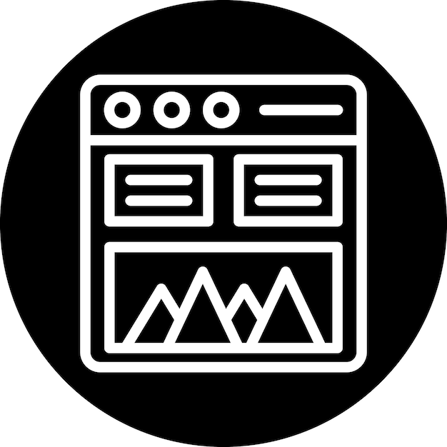 Estilo del icono de la maqueta de diseño vectorial