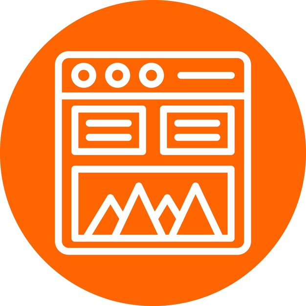 Estilo del icono de la maqueta de diseño vectorial