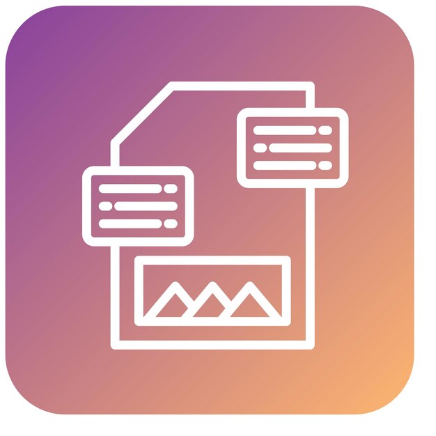 Estilo del icono de la maqueta de diseño vectorial
